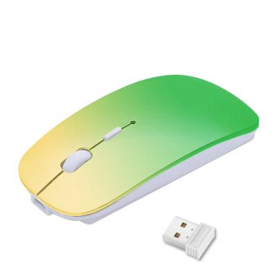 China Mini Gradient Gift Mouse 2.4G Wireless Mute Mouse for sale