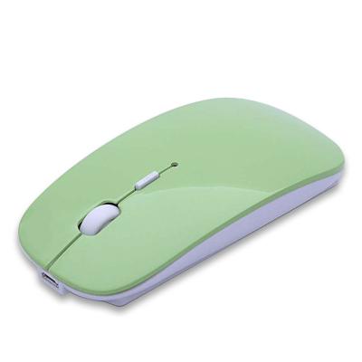 China Matte Ergonomic Optical Rechargeable Dual Mode Ultra Thin Wireless Fashion Mute Mouse Mini Wireless Mouse for sale