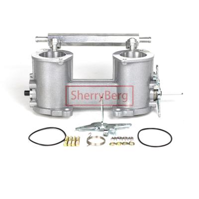 China 42MM 42IDA TBS Throttle BodyFor Jenvey IDA Style Carb 84mm Height TFP42I 42mm Rep. Weber & Dellorto W Fuel Rail for sale