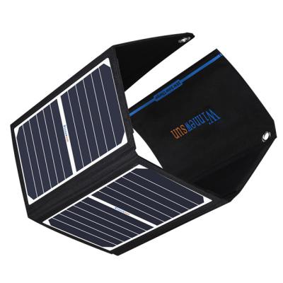 China Solar Panel Charging Panel 28w Flexible Solar Powered Mobile Charger Portable Mono Crystalline Flexible for sale