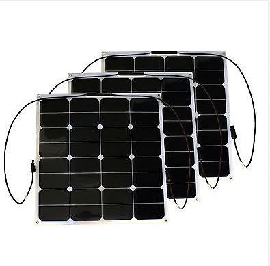 China Made in China Lightweight Waterproof Flexible IP65 50W Solar Panel Used in Solar Street Lights 125*125mm for sale