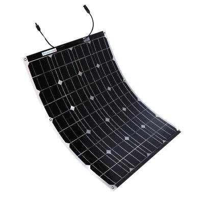 China Solar System Low Price High Efficiency 32 Cell Flexible Mono Crystalline Solar Panel 100w Solar Panels for sale