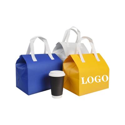 China Customized Recyclable Aluminum Foil Heat Insulation Tote Bag Catering Heat Insulation Nonwoven Tote Bag for sale