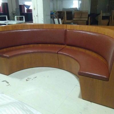 China Commercial Furniture Restaurant Furniture Round Booth Custom Size Color Price For Meter Is Moq 100$ Is 1 Meter for sale