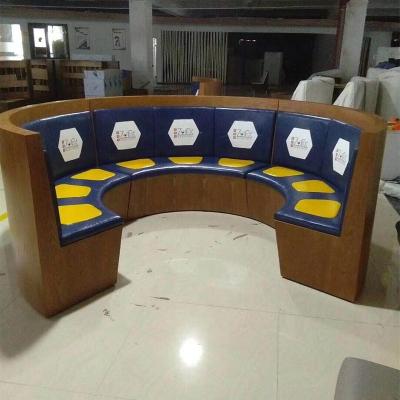 China Commercial furniture restaurant furniture seating booth with custom logo meter size custom color price is moq 100$ is 1 meter for sale