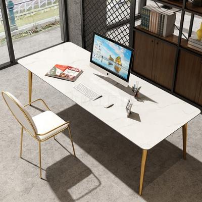 China Industrial modern white marble office staff table office furniture desk custom order for sale