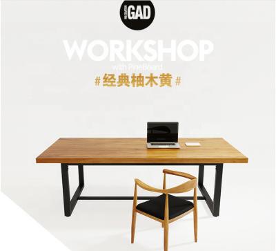 China office furniture industrial solid wood office table home office custom wood desk for sale