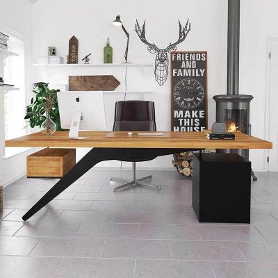 China Custom order exw price 346$/pcs solid wood desk moq IOT012 of modern industrial office small desk table=L175*D75*H75cm for sale