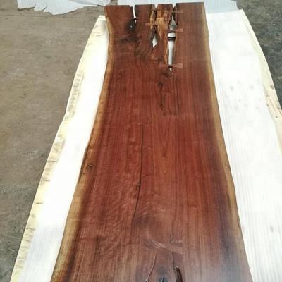 China American Black Walnut Slab Edge Solid Wood Living Dining Table for sale