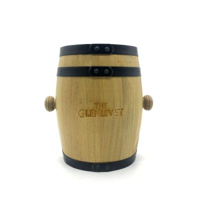 China Sustainable Wooden Barrel Wooden Ice Bucket Ice Cooler Wooden Cooler for sale