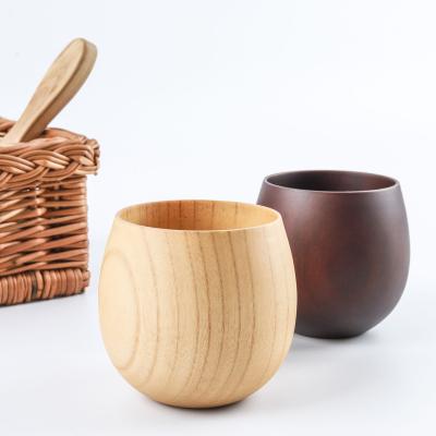 China Viable High Quality Handmade Wooden Custom Jujube Wooden Mug Beer Factory Wooden Tea Cups Mugs for sale