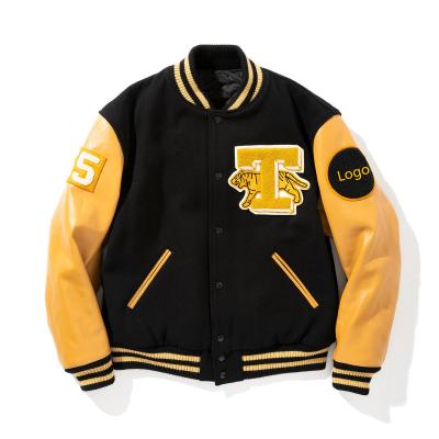 China OEM embroidery chenille patch jacket college varsity letterman QUICK DRY custom jacket for men for sale