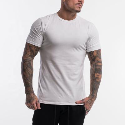 China Anti-wrinkle casual style custom design solid color cotton plus size t-shirt for men for sale