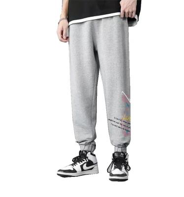 China Breathable Hot Selling Custom 100% Custom Print Logo Cotton Track Sport Pants For Men for sale