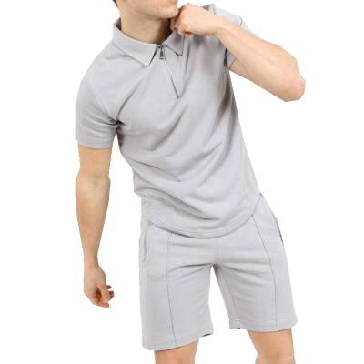 China New Design Anti-wrinkle Solid Comfortable Summer Shorts High Quality Clothing Sets For Men for sale