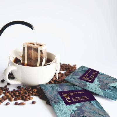 China Blue Drip Bag Private Label Flavor Caffeinated OEM Products Mountain Ground Coffee for sale