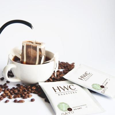 China Caffeinated Indonesia Gayo Mandheling Ear Drip Coffee Grounds Hanging Coffee OEM Private Label Wholesale for sale