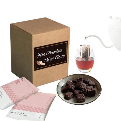 China Caffeinated Newcomer Gift Set - OEM ODM Private Label Coffee Chocolate Cookies Mini Bites and Specialty Mocha Drip Nut for sale