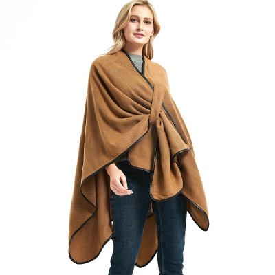 China Wholesale High Quality Soft Shawl Scarf Solid Color 100%acrylic Covering Shawl for sale