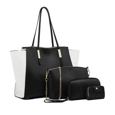 China Black Zipper Closure New Fashion Shoulder Bags Handbags Set Ladies For Girls Women for sale