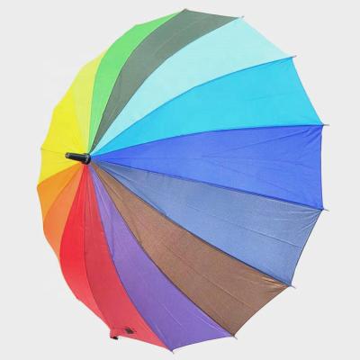 China New Arrival Strong Rainbow Big Rainbow Wind Promotional Umbrella For Two Person Heavy Duty Windproof Umbrella Wholesale for sale