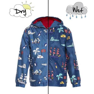 China Change Waterproof Cute Pattern Color Kids Lightweight Rain Coat For Toddler for sale