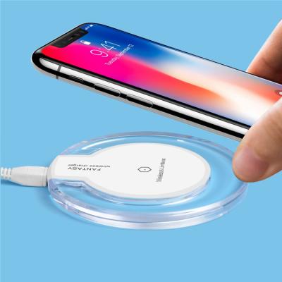 China 2021 New Design Cell Phone Qi Wireless Charger For Cell Phone Qi 5W K9 Crystal Wireless Charger for sale