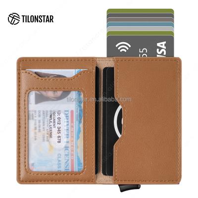 China outdoor map & Pocket Money Men Wallet Leather Card Holder Rfid Carbon Pop Fiber Genuine Leather Wallet for sale