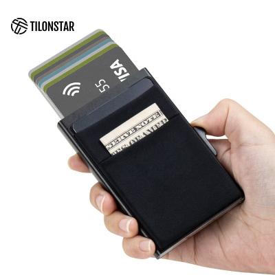 China outdoor map & Money Pocket OEM and ODM ID Card Holder Rfid Leather Wallet Blocking Card Holder Noise Wallet for sale