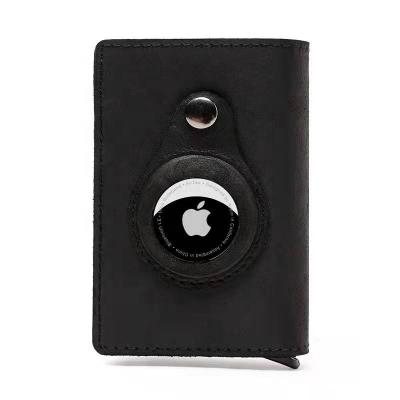 China outdoor map & Money Pocket & True Air Tag Credit Card Holder Man Leather Noise Up Rfid Air Tag Wallet Card Holder Air Blocking Wallet for sale