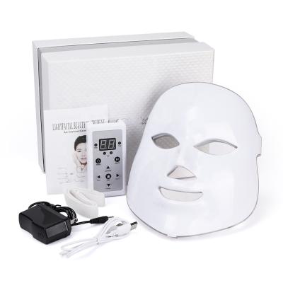 China Peel Tighten LED Skin Care Mask Optical Cosmetic Mask To Promote Blood Circulation Blue And Red Light Treatment Acne Photon Mask for sale