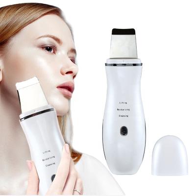 China OEM EMS Professional DEEP CLEANING Spatula Peeling Beauty Machine Facial Ultrasonic Skin Scrubber for sale