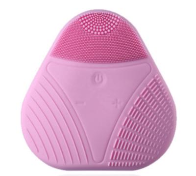 China Sonic Vibrating Facial Cleansing Brush Waterproof DEEP CLEANSING Exfoliating and Massaging Face Cleansing Brush for sale