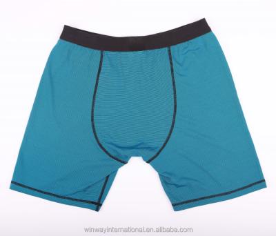 China QUICK DRY Sports Elastic Waist Gym Tight Boxer Striped Polypropylene End Skin Underwear Sport Shorts Men OEM for sale