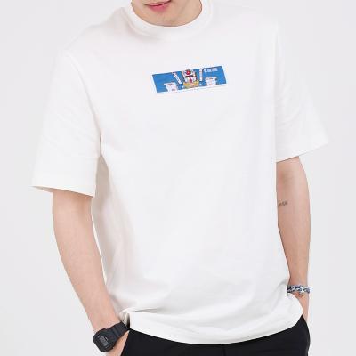 China Breathable Unisex Casual Cotton Tank Top Crewneck Embroidery Patch Customized Men Short Sleeve T-shirts OEM ODM for sale