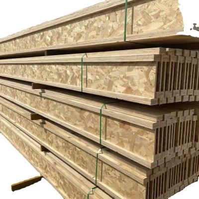 China Minimalist LVL I Pine I-Joist Formwork Material Wood Joists With OSB Board for sale