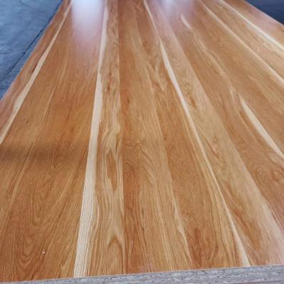 China Modern particle board 16mm wood grain flakeboard double sides colored melamine paper for sale