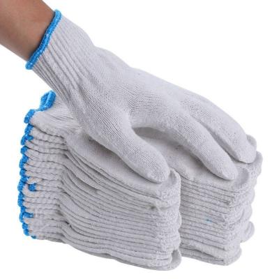 China Wholesale white cotton 10g non-slip thickened knitted wear-resistant lampshade safety gloves for work for sale