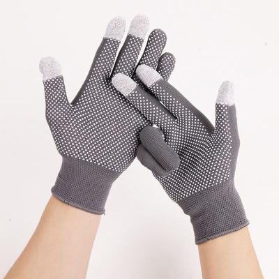 China China Supplier Wear-Resistant Anti-Static Customizable Working Pvc Dotted Touch Screen Gloves For Restaurant for sale