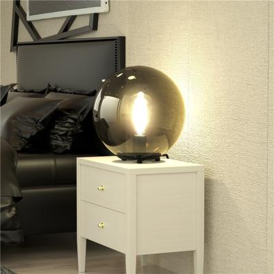 China 2022 New Vintage Globe Bed Side Light Nordic Modern Table Lamp Plastic Traditional Hotel Restaurant for sale