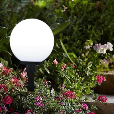 China 2022 New Garden Design 40cm Easy Installation Outside Home Garden Decorate Cover Opal Acrylic Spike Pillar Lamp for sale