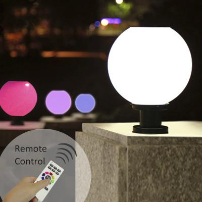 China Garden Remote Control 8 2w SMD 8 Led Solar Plastic Fence Pathway Garden Patio Pathway Yard Post Hat Lights for sale