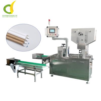 China Paper Straw Paper Straw Bevel Cutting Machine, Paper Straw Paper Drinking Making Machine for sale