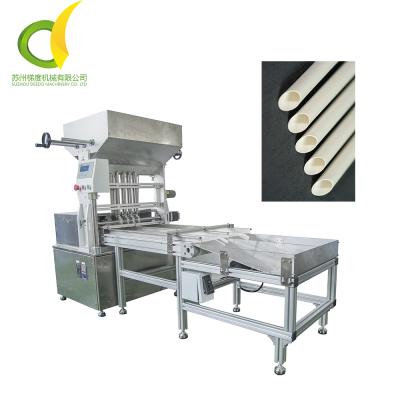 China Paper Straw Bevel Cutting Machine Hotel Paper Drinking Making Machine From Rice Straw for sale