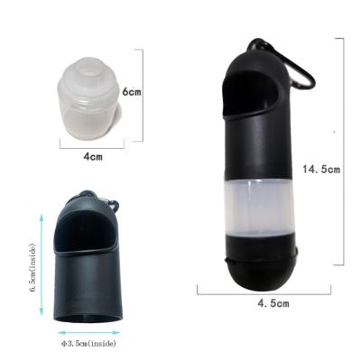 China Sustainable Manufacture Dog Waste Bag Holder OEM Customized Multifunctional Poop Bag Dispenser With Bottle Of Sanitizer Clip And Leash Hook for sale