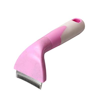 China Viable Dog Rake Grooming Comb Deshedding Hair Sweep Cat Hair Removal Cleaning Tools for sale