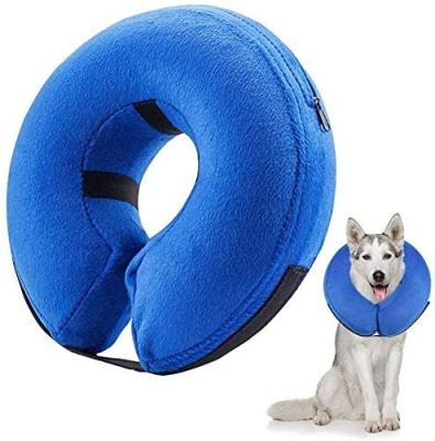 China Amazon Selling Multi-Function Warm Soft Comfortable E-Collar Cat Recovery Protective Inflatable Dog Padded Protective Collar For Pet for sale