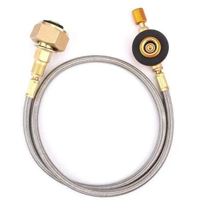 China German standard PJ flat fittings gas tank gas burner gas burner tank Russian outdoor inflation valve long for sale