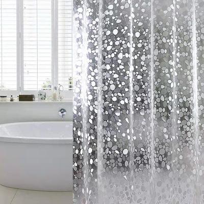 China PVC Pebble Sustainable Waterproof Shower Curtain for sale