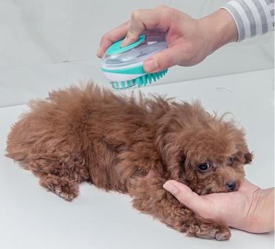 China Sustainable pet brush bath massage brush convenient for small and medium for cats and dogs cleaning bath brush for sale